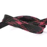 1~50M PET Expandable Cable Sleeve 4mm Tight Braided High Density Hardness Insulate Line Protect Sleeving Wire Wrap Gland Sheath