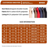 Customizable Thick Sweatshirt for Man Women Plain Hoodie Sweater Autumn Winter Fleece Sweatshirts Logo Original Design