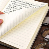 A5 Notebook Student Planning Efficiency Book Business Office Work Conference Notepad 360 Pages 100GSM Font Leather Cover