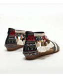 Summer New Women's Sandals Rome Bohemian Flow Su Flat Heel Soft Bottom Comfortable Anti slip Outerwear Tourist Vacation