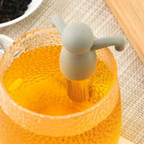 1PC Reusable tea maker Stainless steel tea filter Kitchen Restaurant Garden Accessories Creative humanoid tea filter