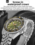 ADDIESDIVE Fashion GMT Watch for Men Super Luminous AD2050 Wristwatches Luxury Luminous 20Bar Diving Stainless Steel Man Watches