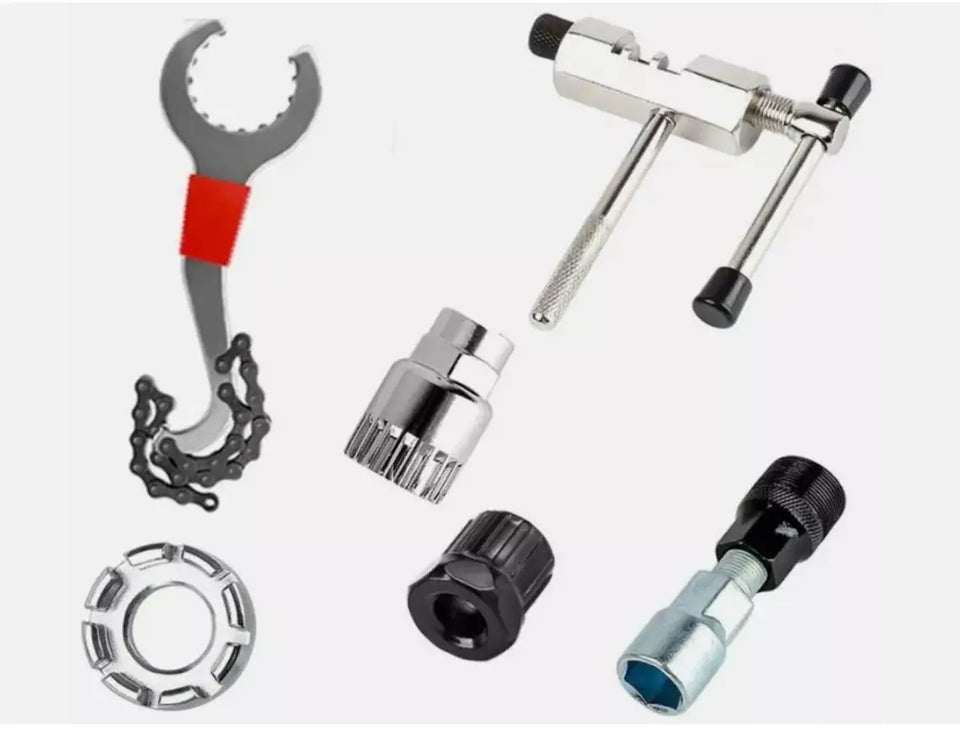 Bicycle Repair Tool Kits MTB Road Bikes Maintenance Tools Bracket Chain Breaker Flywheel Remover Cutter Crank Puller Bike Wrench