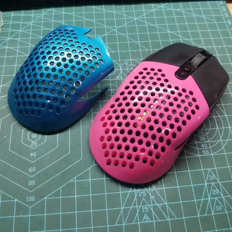 For compatible G304 G305 Magic Modified Hollow Wireless Mouse 3D Printing Shell Battery Cover Resin Nylon Back Cover Weight Loss