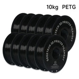 Geeetech PETG 10 Rolls Filament 3d print wire Vacuum Packaging 1KG/roll 1.75mm 100% Filament for most FDM 3D printer