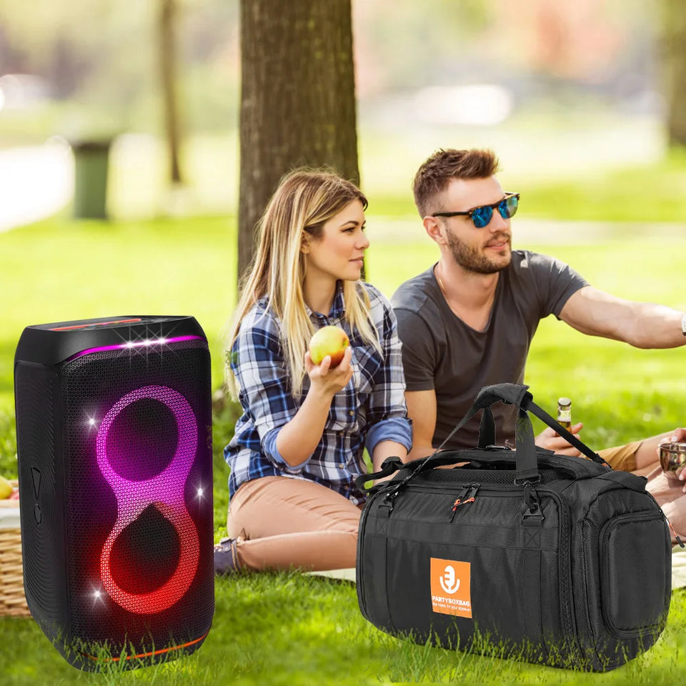 Portable Speaker Carry Tote Bag Backpack Waterproof Carrying Case Drop-Proof Adjustable Shoulder Strap for JBL Partybox Club 120
