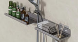 Washroom Faucet Sink Wall-mounted Punch-free Organizer In Front Of The Mirror Bathroom Shower Gel Storage Shelf