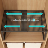 Closet Shelf Wardrobe Organizer Wardrobe Divider Board Stackable Shelves Clother Storage Rack Telescopic Adjustable