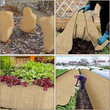 Natural Burlap Table Runner Farmhouse Jute Fabric Kitchen Coffee Tablecloths for Wedding Aisle Carpet Garden Outdoor Decorations
