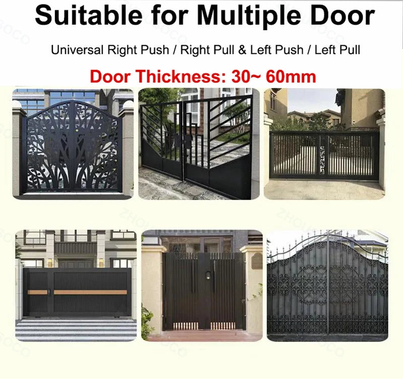 IP66 Waterproof Tuya Wifi Fingerprint Smart Door Lock Outdoor Gate TTLock Bluetooth Password Card Electronic Rim Lock For Home