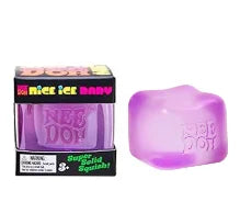 Nice Cube Stress Relief Toy | Super Solid Squish Sensory Fidget | Slow Rising Ice Cube Anxiety Relief