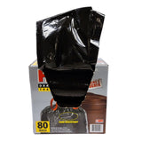 Large Trash Bags 30 Gallon 80 Count Tear-Resistant Drawstring Black Bags Unscented Durable Home Garage Waste Cleanup