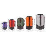 Lightweight Compression Stuff Sack 1-2L Waterproof Polyester Compression Bag Storage Bag for Camping Hiking Backpacking
