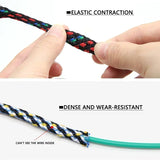 1~100m New  Flexible Braided PP Cotton + PET Yarn Harness Sheath Sleeving Cable Sleeve Wrie Insulated Protection Wrap 4 8 12mm