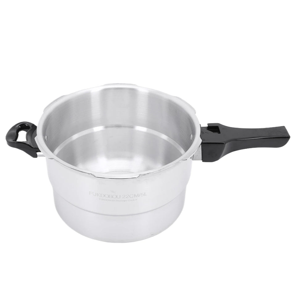 Aluminum Pressure Cooker with Steaming Plate Pressure Cooker Household Stovetop Pressure Canner for Gas and Induction Stoves
