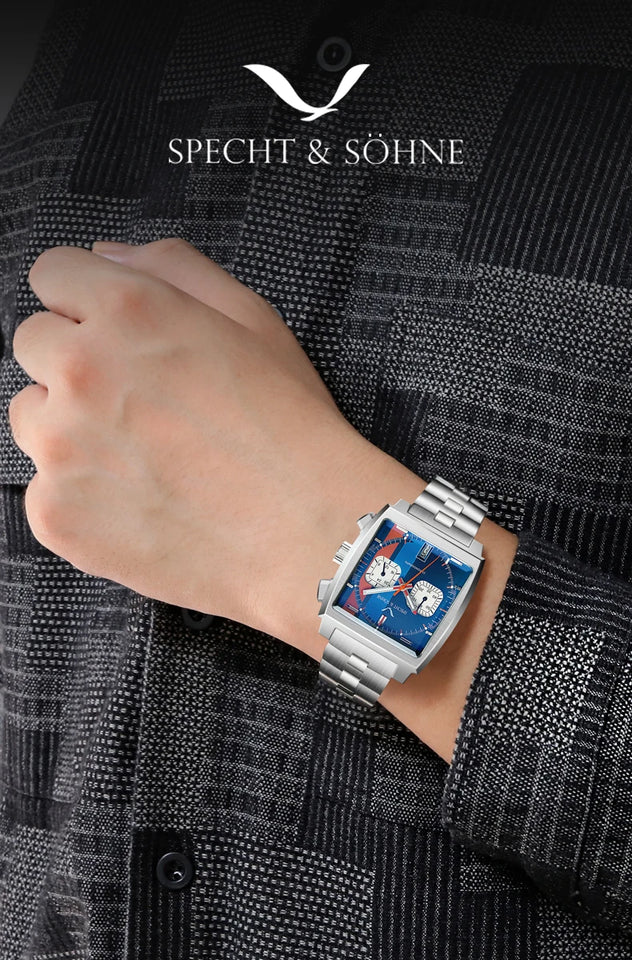 Specht & Söhne 2026 New Arrivals Hot Selling Fashion Men's Watches Stainless Steel Japan VK63 Chronograph Quartz Wristwatch