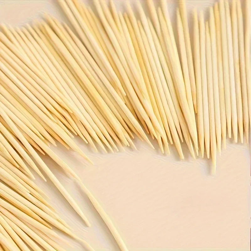 4000 Pcs Multi-purpose Disposable Double-Headed Bamboo Thin Toothpicks for Restaurants Hotels Household Commercial Toothpicks