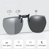 Fashionable Polarized Myopia Glasses Clip Driver's Goggles Night Vision Glasses Outdoor Sunshade And UV Resistant Sunglasses