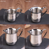 Coffee Milk Frothing Pitcher Cup Kitchen Stainless Steel Creamer Pitchers 60-240ML Measuring Cup With Pouring Spout Coffeeware