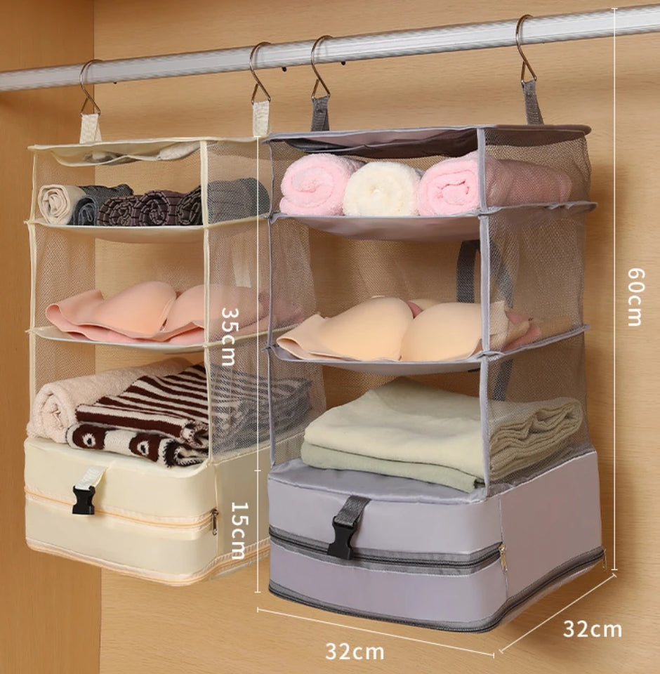1pc Multi-functional Storage Bag Wardrobe Hanging Clothes Storage Bag Outdoor Travel Storage Hanging Bag Suitcase