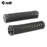 ODI CF Silicone Bicycle Grips Carbon Fiber Reinforced Handle Plugs MTB Anti-slip Lock-on Handlebar Cover Comfortable Bike Parts
