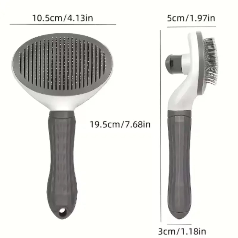 Pet Hair Remover Comb One Click Self Cleaning Brush for Dogs Cats Grooming Tool Effectively Remove Loose Floating Fur Shedding