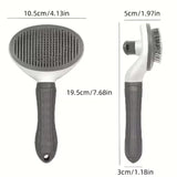 Pet Hair Remover Comb One Click Self Cleaning Brush for Dogs Cats Grooming Tool Effectively Remove Loose Floating Fur Shedding