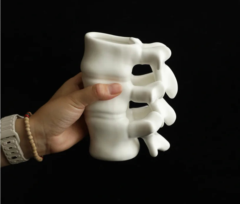 New Spine Shape Ceramics Mugs Coffee Milk Mug Office Tea Cups Drinkware Vase Ornaments Gift for Friends