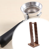 Coffee Powder Bowl Storage Shelf Wooden Multifunction Coffee Filter Basket
