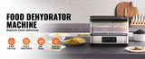 SucceBuy 5 Tray Food Dehydrator Machine 300W Stainless Steel Electric Food Dryer w/ Digital Adjustable Timer & Temperature