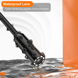 Endoscope Camera 4.3 Inch Screen Replaceable 1-100 Meter Rigid Cable HD1080P 8MM Lens Pipe Inspection USB Borescope LED 2600mAh