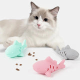 Cat Interactive Chew Toy Pet Food Leakage Simulated Fish Bite-resistant Kitten Toy Teeth Grinding Chewing Cat Toy Supplies
