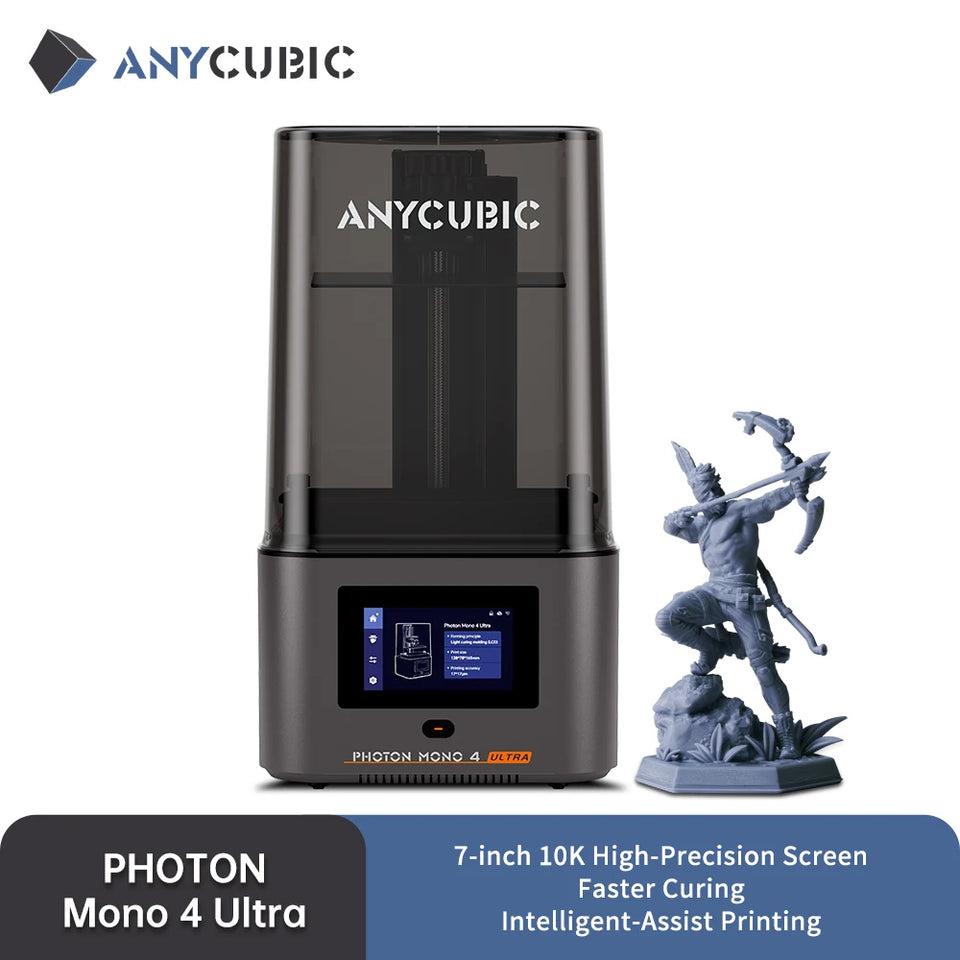 ANYCUBIC Photon Mono 4 Ultra 7 Inch 10K LCD 3D Printers High Speed UV Resin 3D Printer Printing Size  236mm*231mm*430mm 2.2L