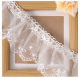 6CM Wide Modern Pleated Mesh Yarn Lace Trim Ribbon Dress Hair Accessories Boots Bag Pet DIY Crafts Supplies Decoration Fabric