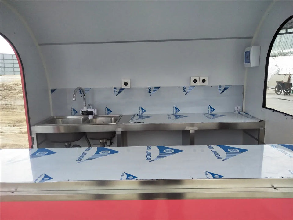 European Standards Mini Food Trailer Mobile Fast Food Trailer / China Factory Mobile Food Truck For Sale