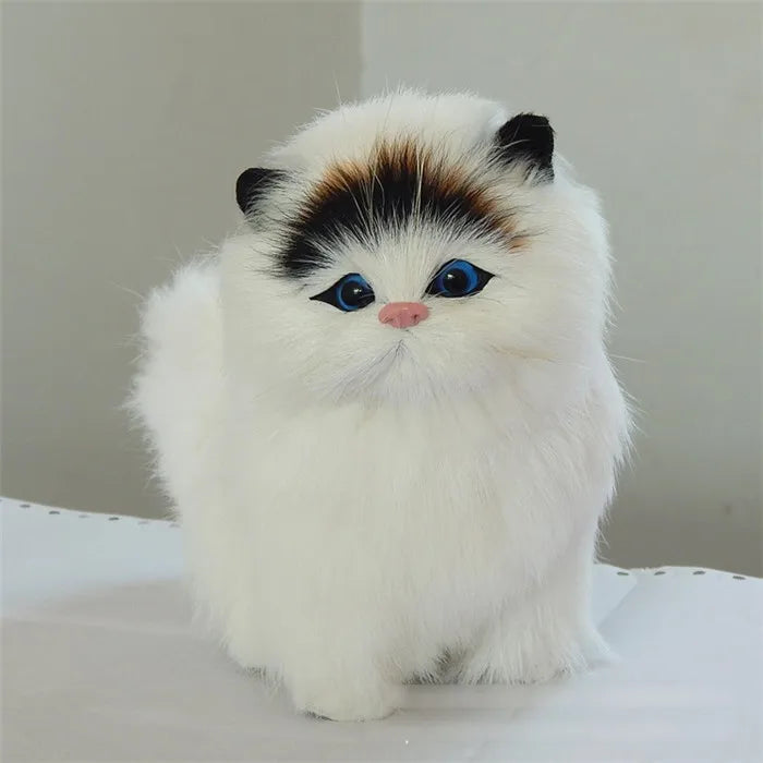 Electronic Plush Cats With Meowing Sound Lovely Decoration Animal Doll Toy Cute Electric Cat Soft Kids Pet Model For Kids Gift