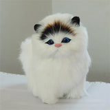 Electronic Plush Cats With Meowing Sound Lovely Decoration Animal Doll Toy Cute Electric Cat Soft Kids Pet Model For Kids Gift