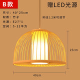 Bamboo Artwork Chandelier Lantern Tea Room Restaurant Restaurant Hot Pot Restaurant Japanese Style Retro Zen