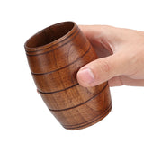 Wood Cup Household Natural Classical Wood Water Cup Beer Coffee Milk Tea Cup Kitchen Utensils 8cm Diamete
