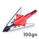3pcs Hunting Broadhead 100gn-150gn ArrowHead Arrows Points for Compound Recurve Traditional Bow Crossbow Hunting Archery Outdoor