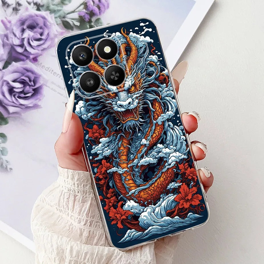For Honor 400 Smart 5G Case LGN-NX1 Cute Cartoon Painted Cover Soft Slim Phone Case For Honor X7d HonorX7d Honor400 Smart Fundas