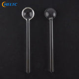1PCS Transparent  Long Handle Glass Tea Spoons Tableware Clear Coffee Stirring Spoons Flatware For Home Kitchen Restaurant