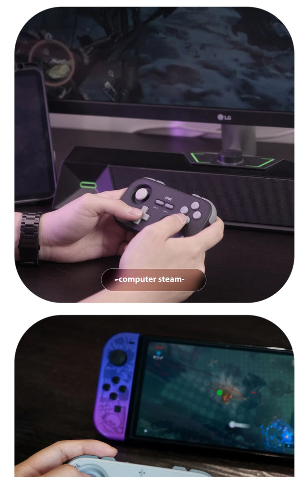 NEW IINE Palm-Sized Gamepads Wireless Bluetooth Retro Gaming Controllers 1000hz Hall Joystick Portable Android Ios Phones Pc