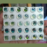 15 Pairs/set Bjd Eye Doll's Eyes 10/12/14/16mm Glass Eyeball Cartoon Type Anime Eye Diy Girl Toys Dress Up Gift Doll Accessories