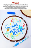 GuangNa 12 Colors/box Direct Liquid Hardhead High-gloss Acrylic Marker, for Student Notebook Writing, DIY Painting Graffiti
