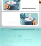 GIANXI 1000ml Spring Cap Large Capacity Vacuum Cup 316 Stainless Steel Coffee Cup Portable Outdoor Sports Water Bottle