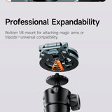 XILETU COBONE Dual-sided Magnetic Phone Stand|Slim Foldable Magsafe 1/4" Mount for iPhone 17-13 Vlog Travel Selfie Live Tripod