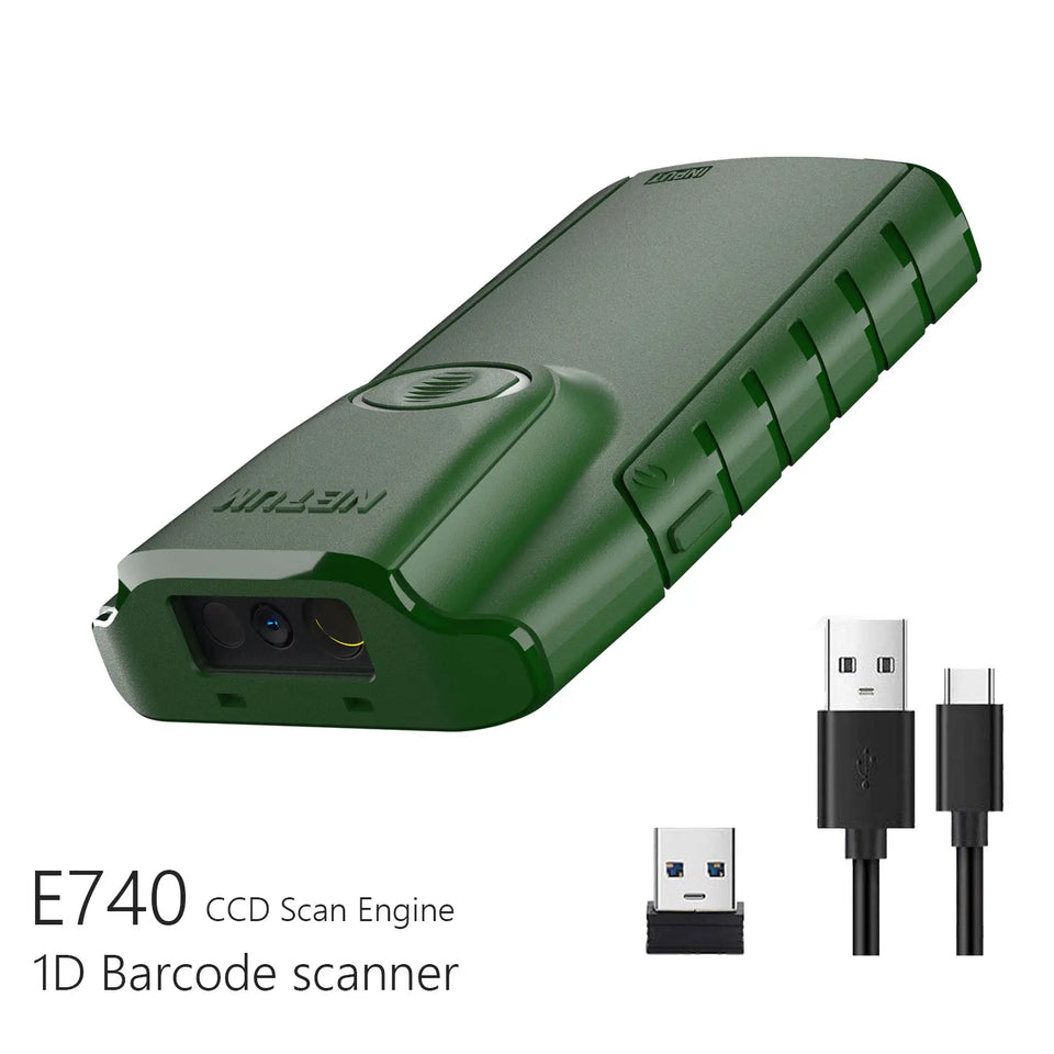 NETUM E800 Bluetooth 2D Barcode Scanner Pocket Wireless QR Reader Data Matrix PDF417 IOS Android Windows