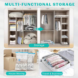 15 Pack Vacuum Storage Bags with Hand Pump for Clothes, Blankets & Travel - Space Saving Solution