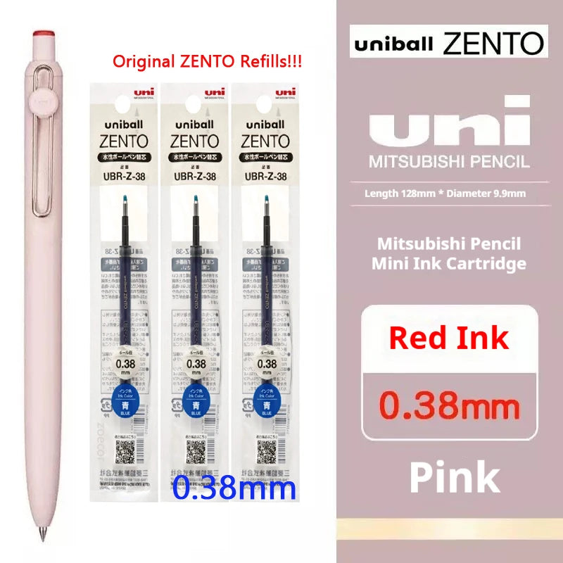 Uni-ball ZENTO Click Gel Pen,0.38/0.5/0.7mm Various Colors Water-based pen With Ergonomic Grip Smooth Writing for School&Office
